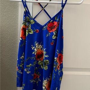 Papermoon Blue Floral Camisole size PM